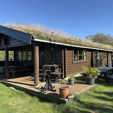 Сasa de vacaciones Authentic Scandinavian Log With Private Sauna Near Skagen