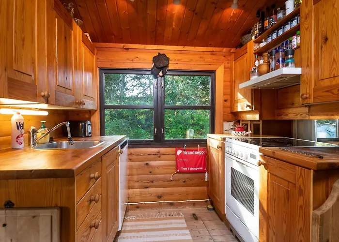 Charming Norwegian Log In Cozy Retreat Awaits Ferienhaus Skagen